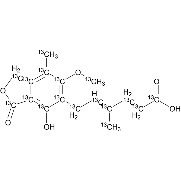 Mycophenolic acid-13C17 (Mycophenolate-13C17) 1202866-92-9